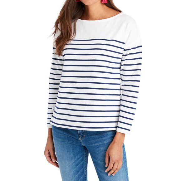 Vineyard Vines Tops - Vineyard Vines Striped Boat Neck Tee Long Sleeve